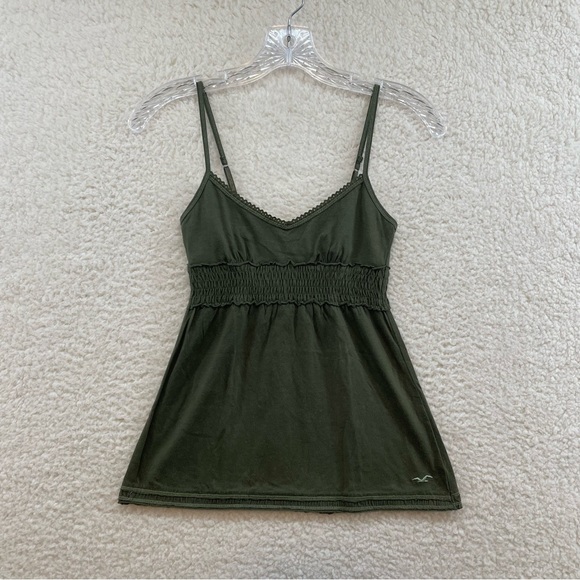 Hollister Tops Y2k 200 Hollister Green Boho Fairy Grunge Babydoll Cami Camisole Top Xs S